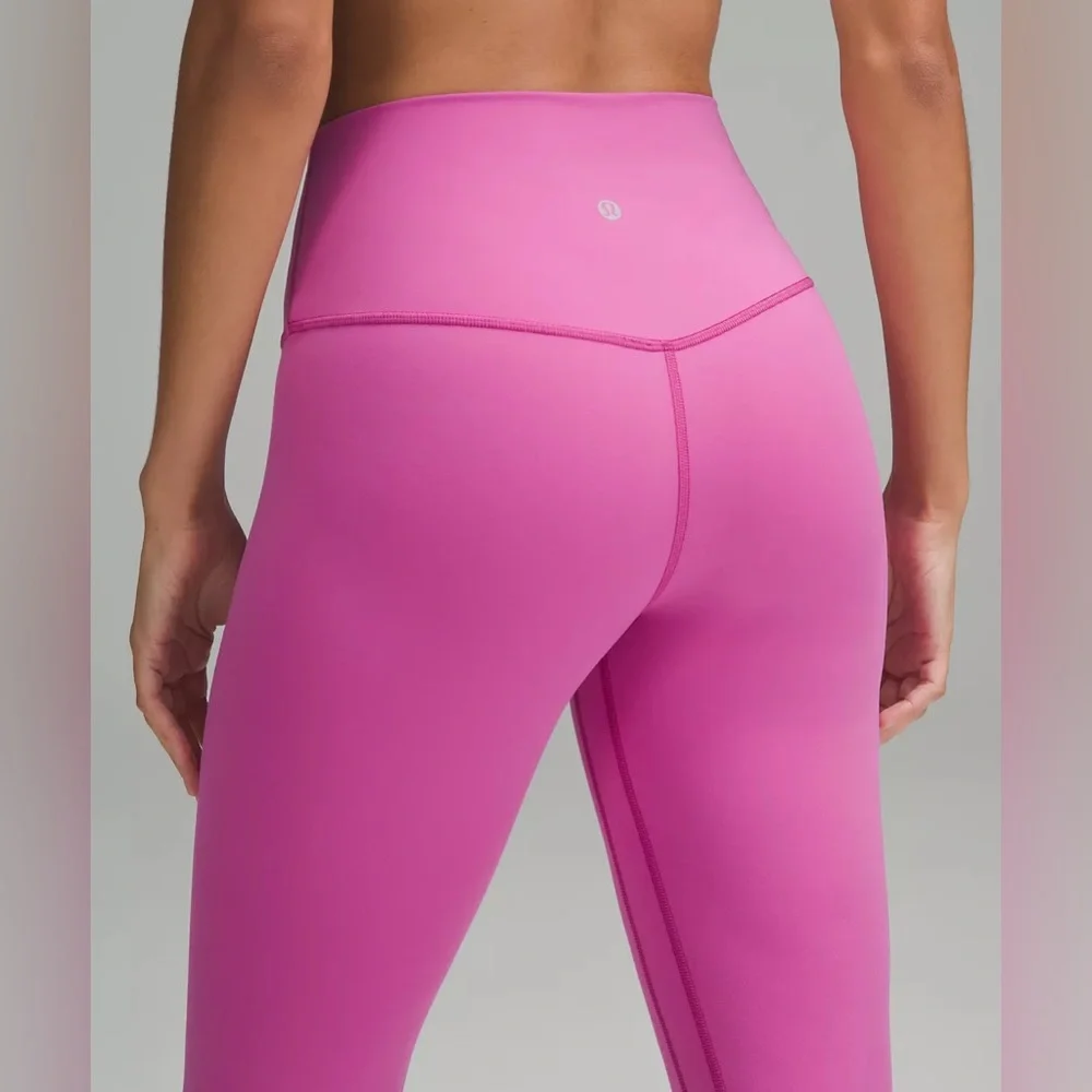 Lululemon Align High Rise 25” double lined, Barbie pink leggings size‎ 0